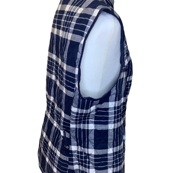 Vest Blue plaid-Size Large -Croft & Barrow Women's Vest - - Picture 5 of 10